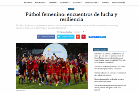 Diario16. Fútbol femenino: encuentros de lucha y resiliencia. Sita Méndez