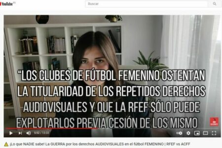 La GUERRA por los derechos AUDIOVISUALES en el fútbol FEMENINO. Amanda Gutiérrez