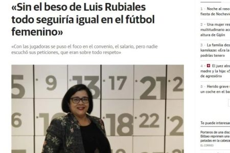El Comercio. Sin el beso de Rubiales todo seguiría igual. Arantxa Uría