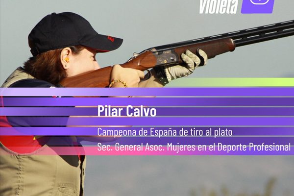 Al machismo tarjeta violeta. Ayto. Getafe. Pilar Calvo