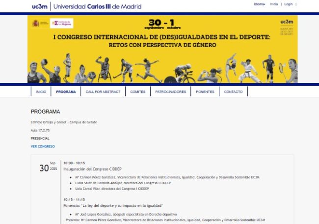 I congreso (des) Igualdades en el deporte