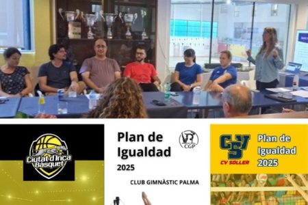 3 clubes deportivos de Baleares, ya cuentan con Plan de Igualdad y Formación en LOPIVI